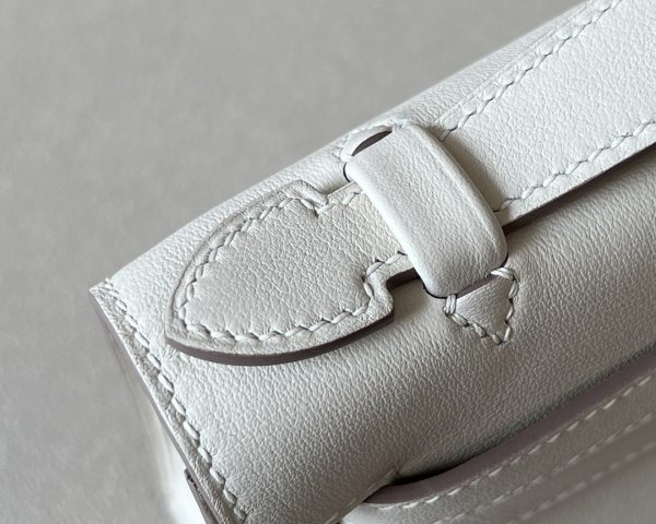 Kelly Pochette Swift Craie (10) Palladium Hardware - Image 4