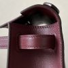 Kelly Pochette Swift Rouge H (55) Palladium Hardware - Image 4