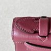 Kelly Pochette Swift Rouge H (55) Gold Hardware - Image 9