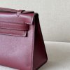 Kelly Pochette Swift Rouge H (55) Gold Hardware - Image 8