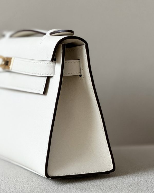 Kelly Pochette Swift Nata  (I2) Gold Hardware - Image 10