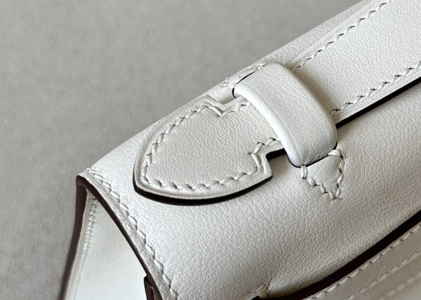 Kelly Pochette Swift Nata  (I2) Palladium Hardware - Image 9