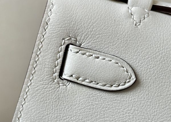 Kelly Pochette Swift Nata  (I2) Palladium Hardware - Image 8
