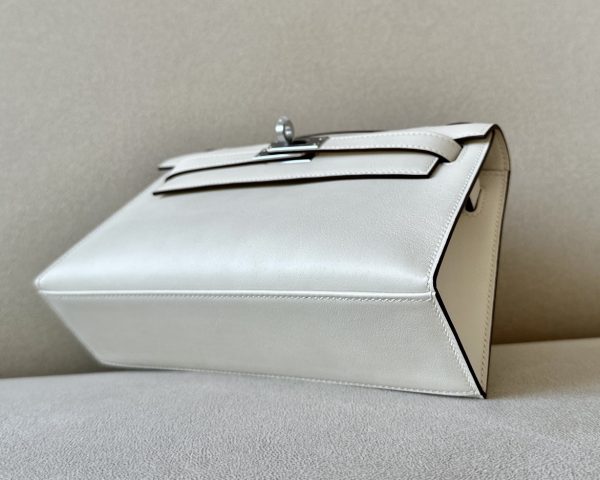 Kelly Pochette Swift Nata  (I2) Palladium Hardware - Image 7