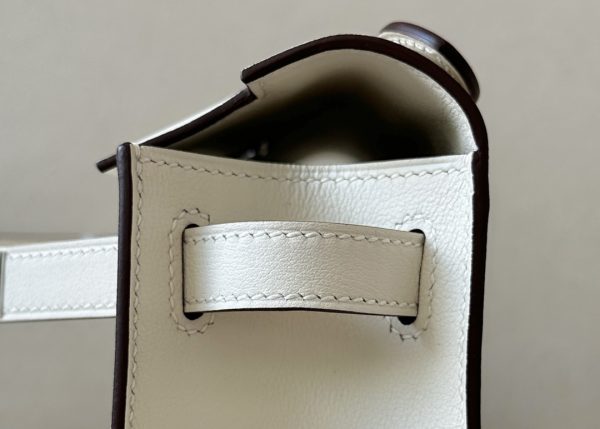 Kelly Pochette Swift Nata  (I2) Palladium Hardware - Image 4