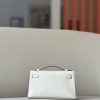 Kelly Pochette Swift Nata  (I2) Palladium Hardware - Image 3