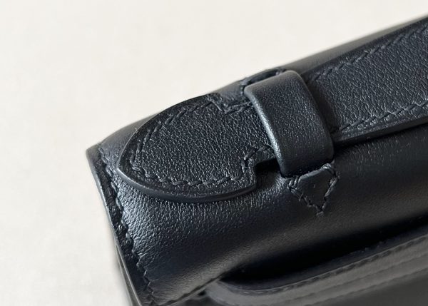 Kelly Pochette Swift Nior (89) Palladium Hardware - Image 7
