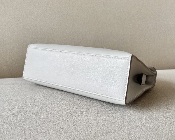 Kelly Pochette Swift Gris Perle (80) Palladium Hardware - Image 9