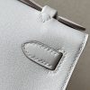 Kelly Pochette Swift Gris Perle (80) Palladium Hardware - Image 7