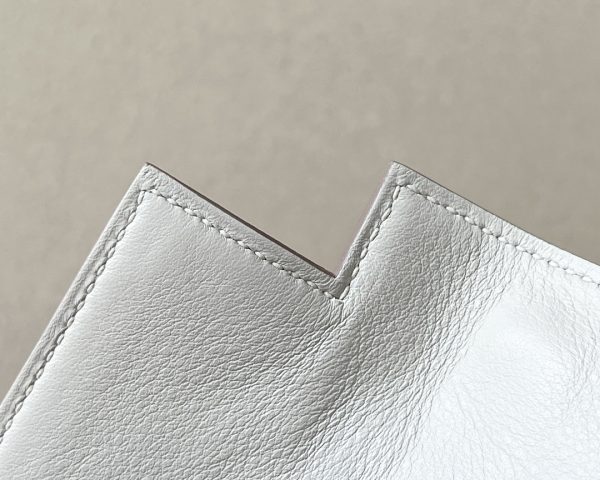 Kelly Pochette Swift Gris Perle (80) Palladium Hardware - Image 5