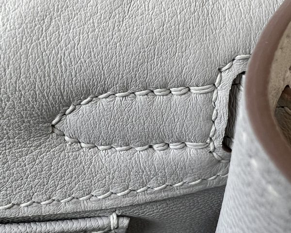 Kelly Pochette Swift Gris Perle (80) Palladium Hardware - Image 4