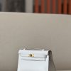 Kelly Pochette Swift Gris Perle (80) Palladium Hardware - Image 3