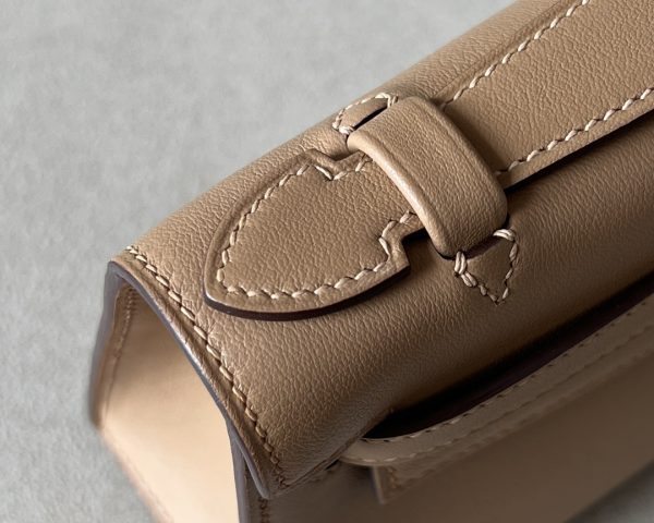 Kelly Pochette Swift Chai (0M) Gold Hardware - Image 8