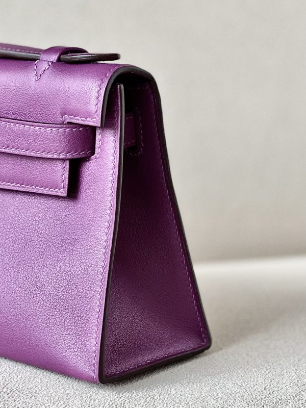 Kelly Pochette Swift Anemone (P9) Palladium Hardware - Image 8