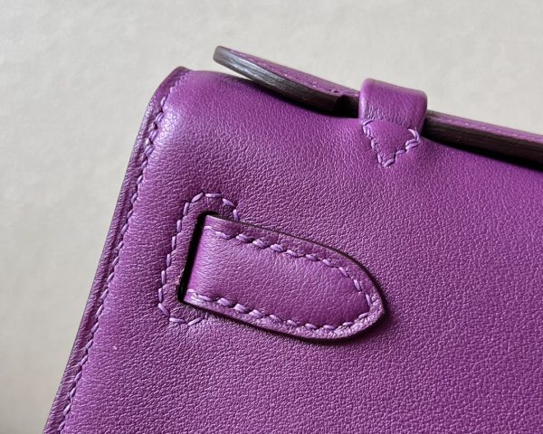 Kelly Pochette Swift Anemone (P9) Palladium Hardware - Image 6