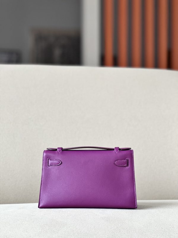 Kelly Pochette Swift Anemone (P9) Palladium Hardware - Image 3