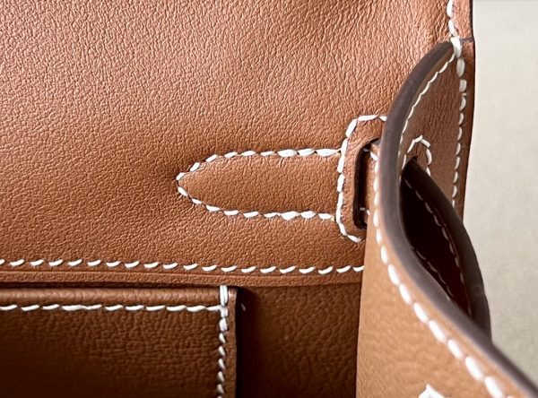 Kelly Pochette Swift Gold (37) Palladium Hardware - Image 6