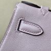 Kelly Pochette Swift Glycine (4W) Palladium Hardware - Image 8