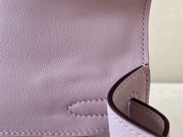 Kelly Pochette Swift Glycine (4W) Palladium Hardware - Image 7