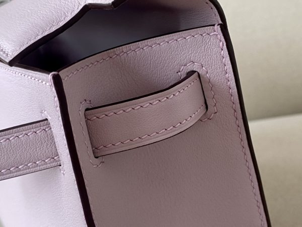 Kelly Pochette Swift Glycine (4W) Palladium Hardware - Image 6
