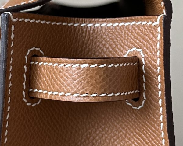 Kelly Pochette Epsom Gold (37) Gold Hardware - Image 10