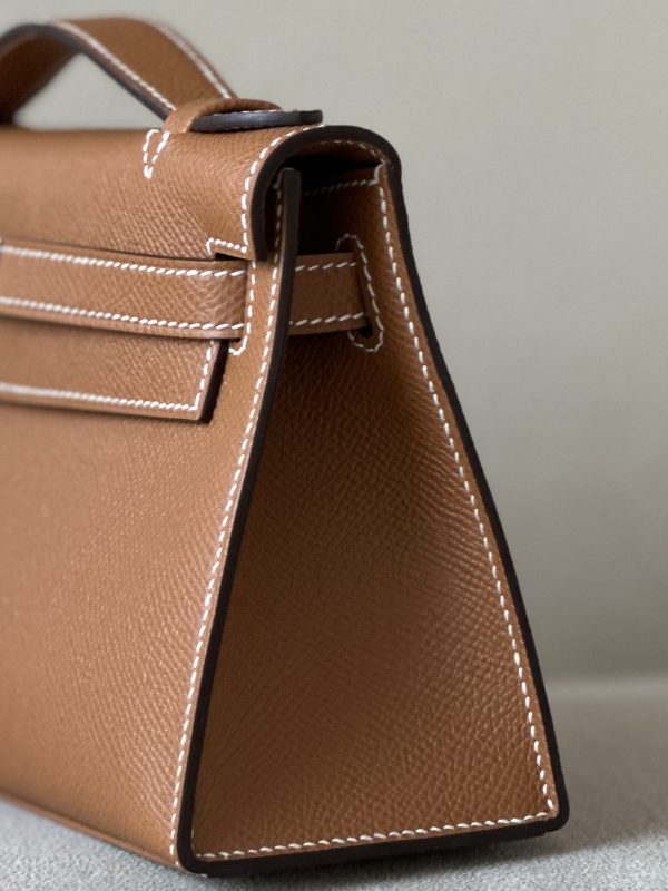 Kelly Pochette Epsom Gold (37) Gold Hardware - Image 4