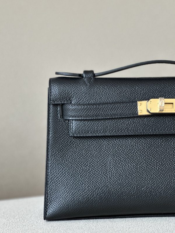 Kelly Pochette Epsom Nior (89) Gold Hardware - Image 11