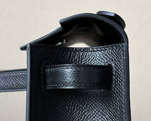 Kelly Pochette Epsom Nior (89) Palladium Hardware - Image 5