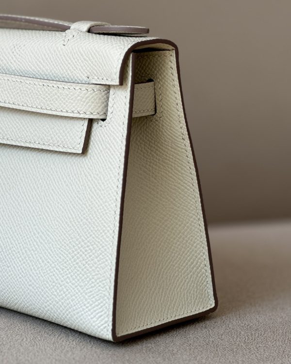 Kelly Pochette Epsom Craie (10) Gold Hardware - Image 11