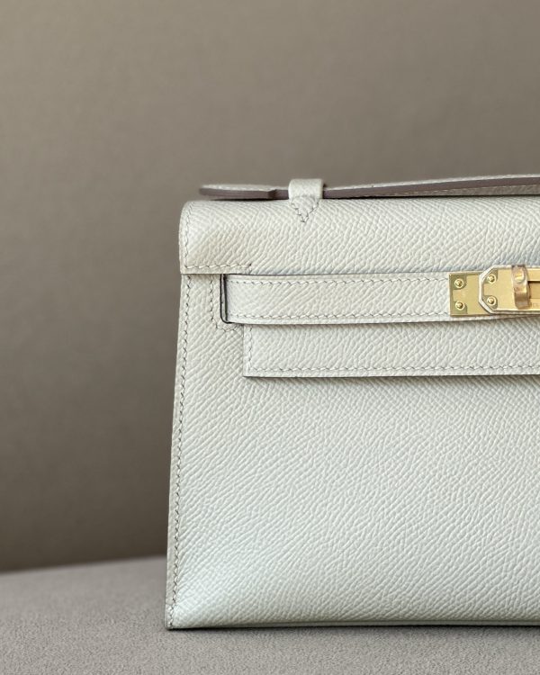 Kelly Pochette Epsom Craie (10) Gold Hardware - Image 10