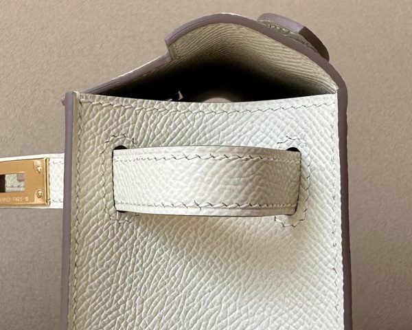 Kelly Pochette Epsom Craie (10) Gold Hardware - Image 6