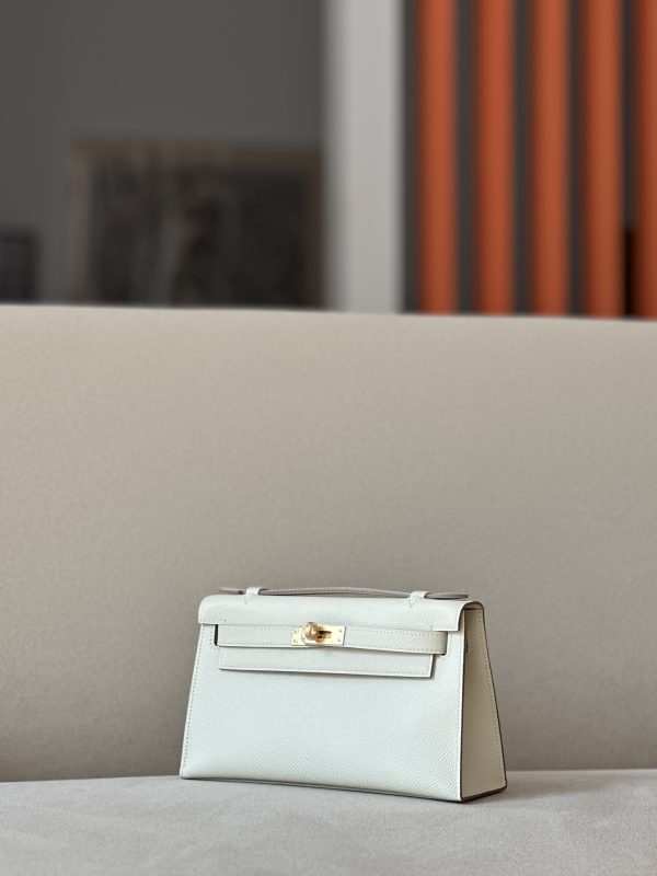 Kelly Pochette Epsom Craie (10) Gold Hardware - Image 3