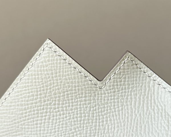 Kelly Pochette Epsom Craie (10) Palladium Hardware - Image 6