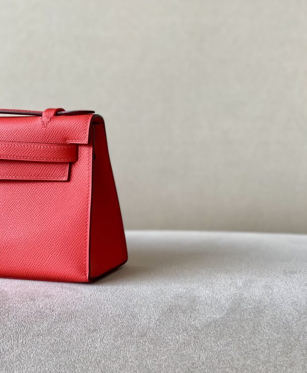 Kelly Pochette Epsom Bougainviuier (A5) Gold Hardware - Image 9