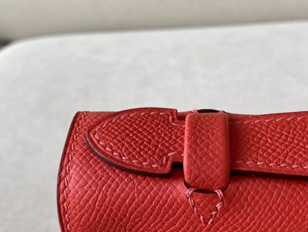 Kelly Pochette Epsom Bougainviuier (A5) Gold Hardware - Image 4