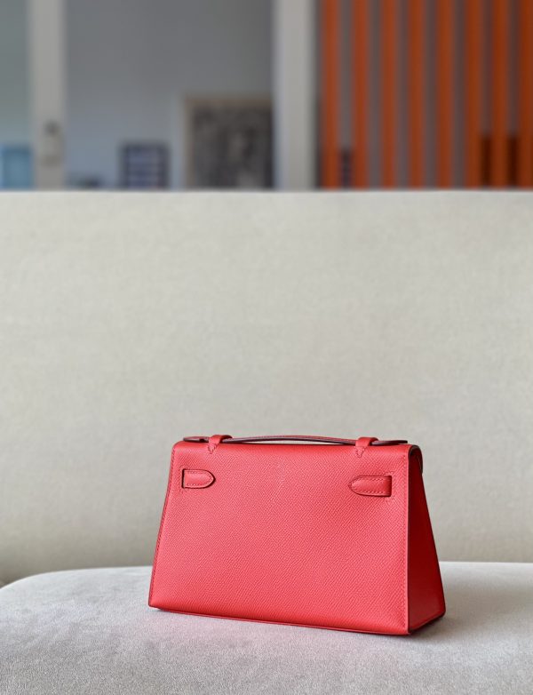 Kelly Pochette Epsom Bougainviuier (A5) Gold Hardware - Image 2