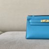 Kelly Pochette Epsom Blue du Nord (P3) Gold Hardware - Image 10