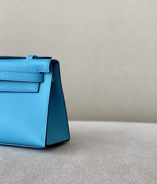 Kelly Pochette Epsom Blue du Nord (P3) Gold Hardware - Image 9