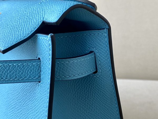 Kelly Pochette Epsom Blue du Nord (P3) Gold Hardware - Image 6