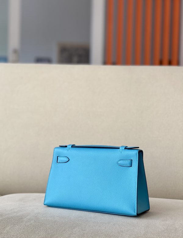 Kelly Pochette Epsom Blue du Nord (P3) Gold Hardware - Image 3