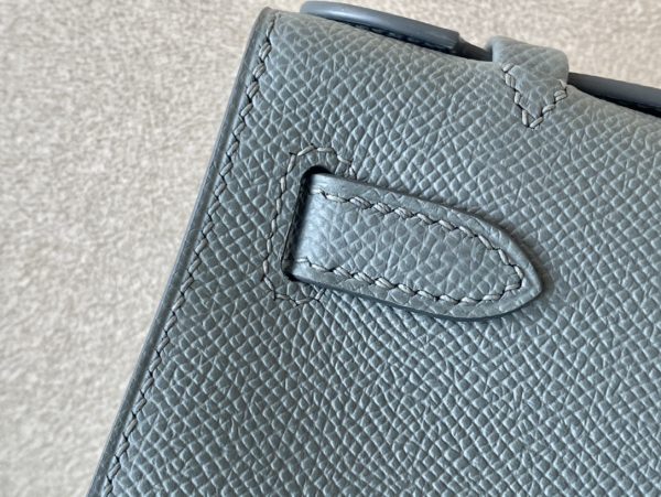 Kelly Pochette Epsom Vert Amande (63) Gold Hardware - Image 8
