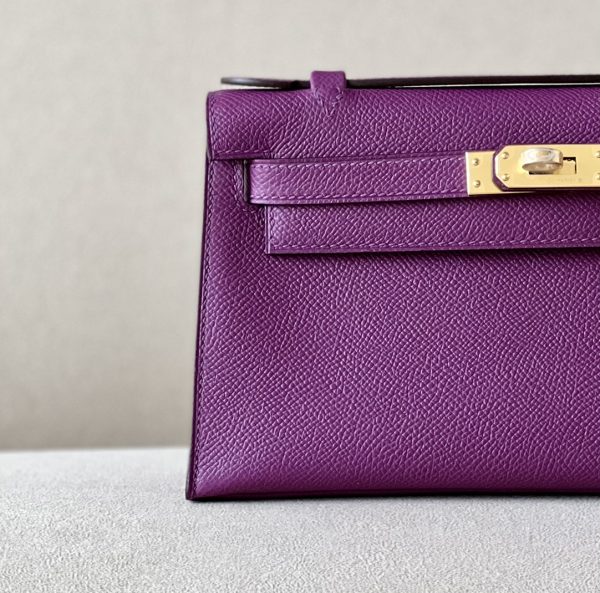 Kelly Pochette Epsom Anemone (P9) Gold Hardware - Image 8