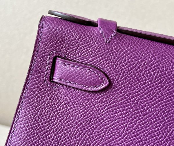 Kelly Pochette Epsom Anemone (P9) Gold Hardware - Image 7