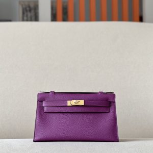 Kelly Pochette Epsom Anemone (P9) Gold Hardware