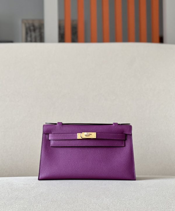 Kelly Pochette Epsom Anemone (P9) Gold Hardware