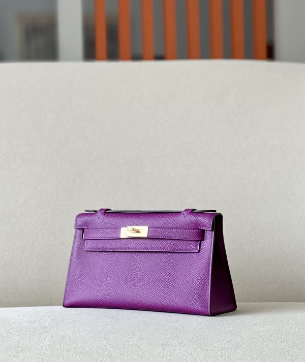 Kelly Pochette Epsom Anemone (P9) Gold Hardware - Image 3