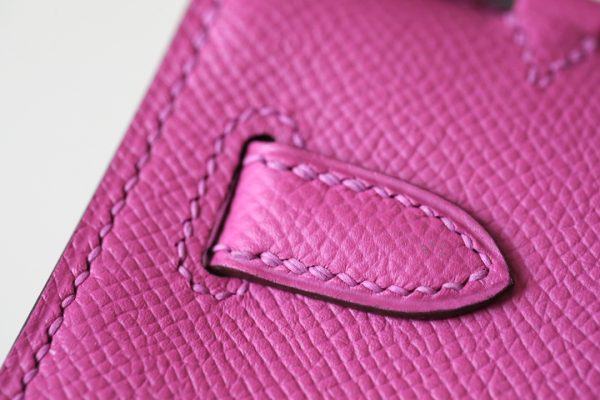 Kelly Pochette Epsom Rose Pourpre (L3) Gold Hardware - Image 8