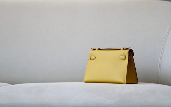 Kelly Pochette Epsom Jaune Amber  (9D) Gold Hardware - Image 3