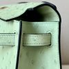 Kelly Pochette Ostrich Granny (K6) Gold Hardware - Image 5