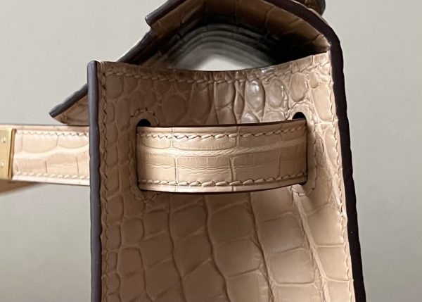 Kelly Pochette Alligator Chai (0M) Gold Hardware - Image 8